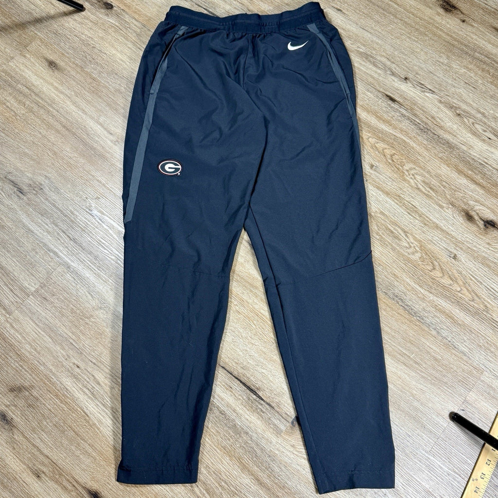 Nike Dri-FIT Georgia Bulldogs Team Sideline Pants Men's Large Black NCAA UGA Zip
