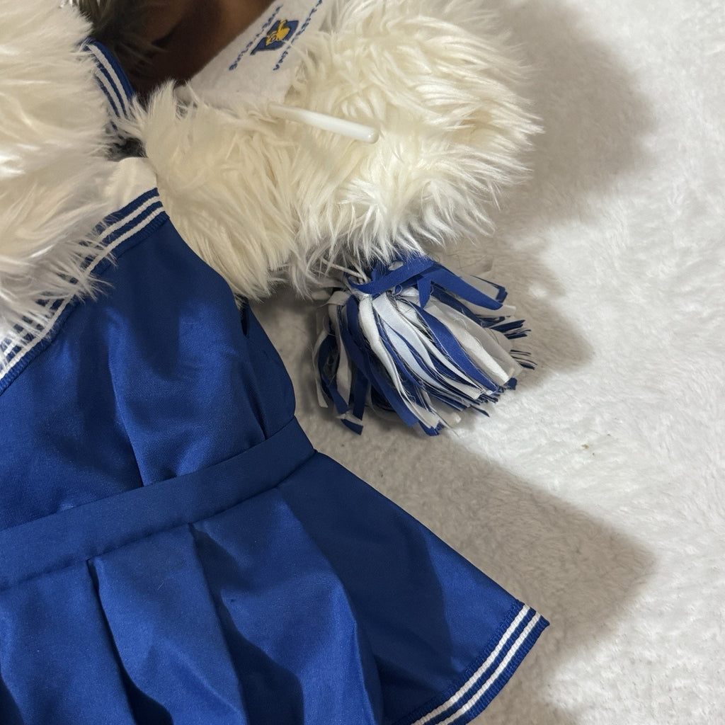 Vtg 1997 Build-A-Bear Shaggy Dog Plush Bear University Cheerleader Set Retired