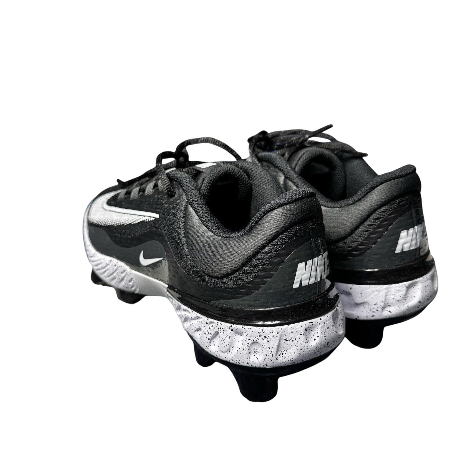 Nike Alpha Huarache Elite 4 MCS Baseball Cleat Black White FD6221-003 Sz 15