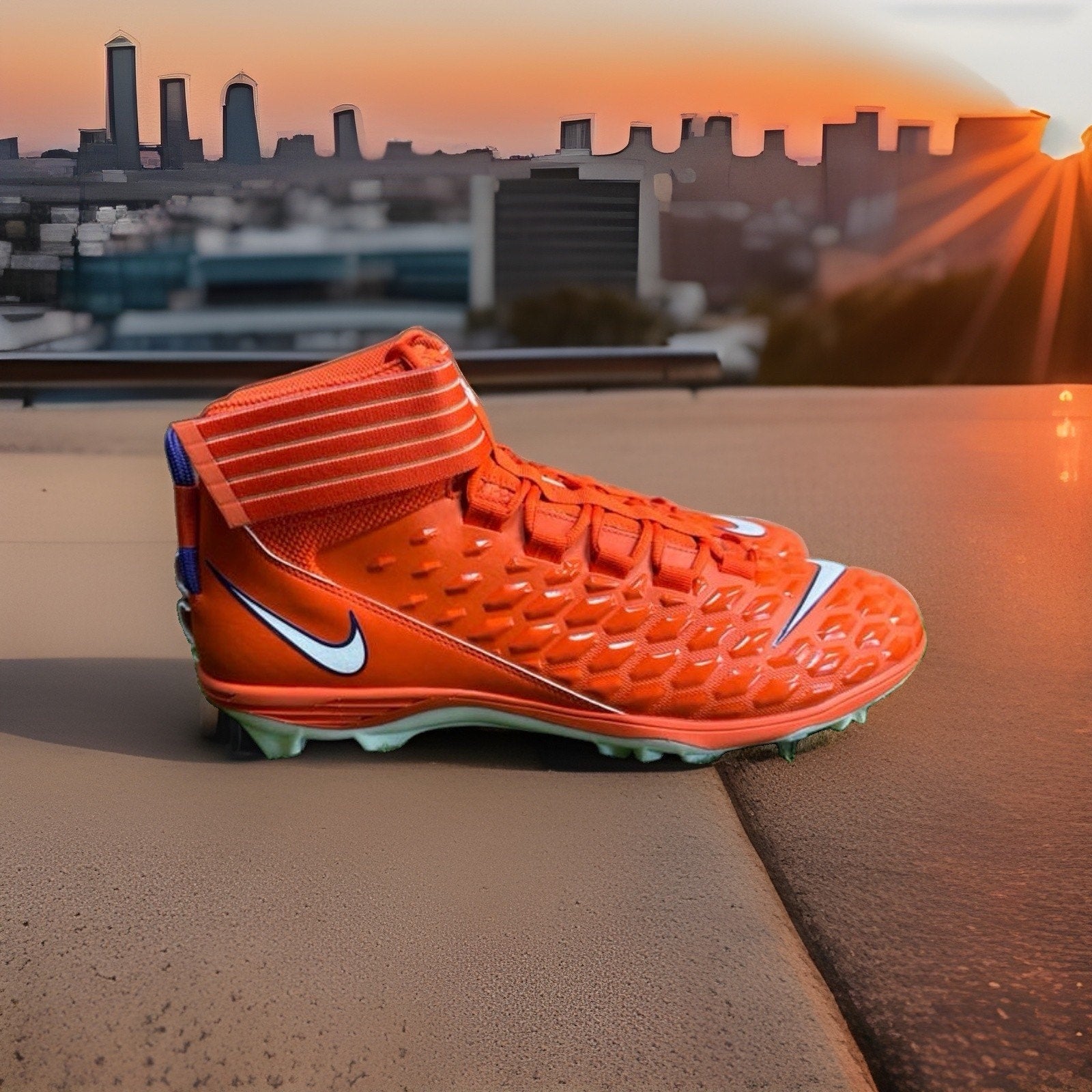 Nike Force Savage Pro 2 PE Clemson Orange Football Cleats CI9869-800 Size 18