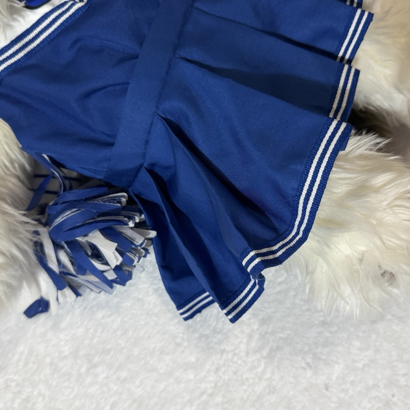 Vtg 1997 Build-A-Bear Shaggy Dog Plush Bear University Cheerleader Set Retired