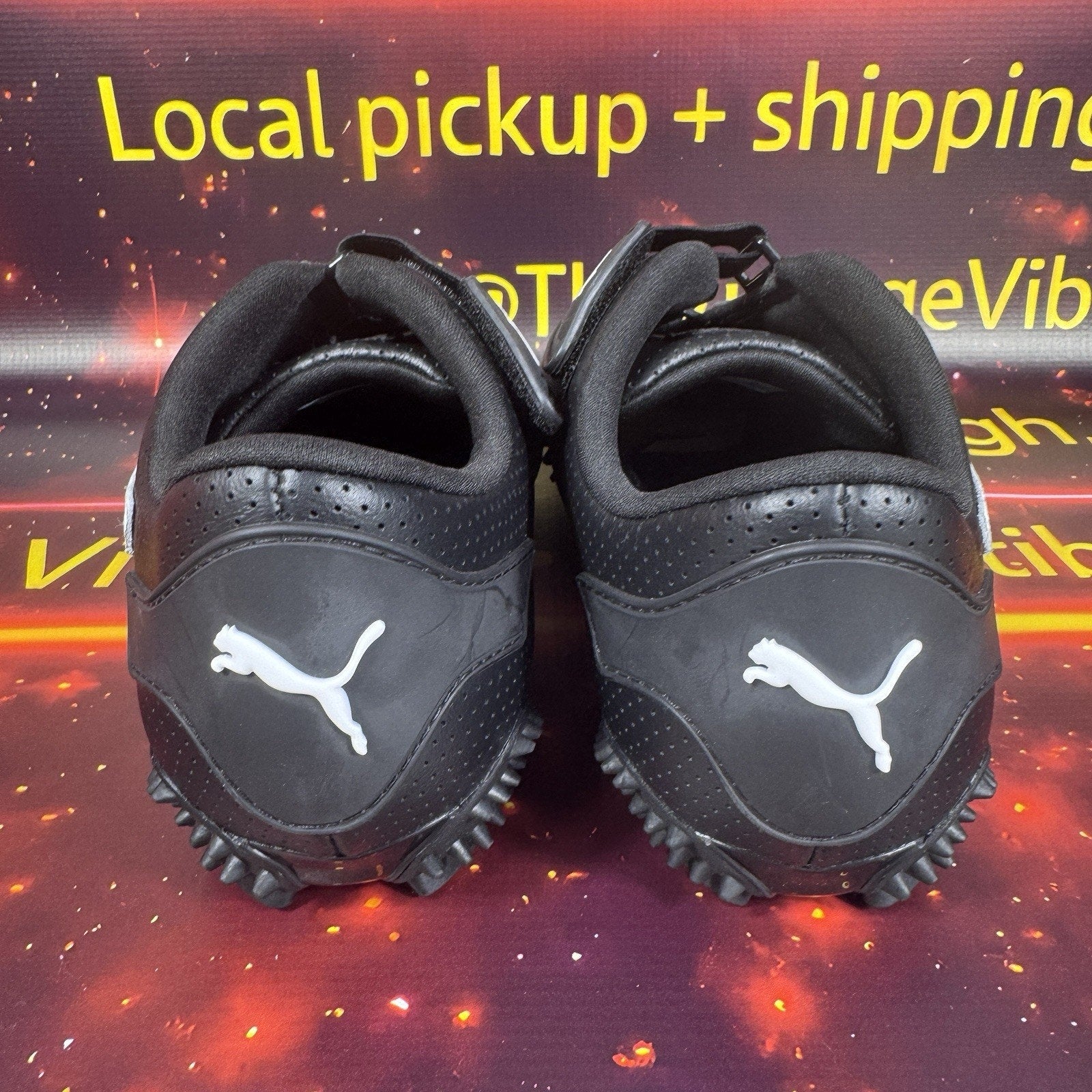Puma Mostro Perforated Sneakers Black Men’s US 9 EUR 42 Hook & Loop 397331-02