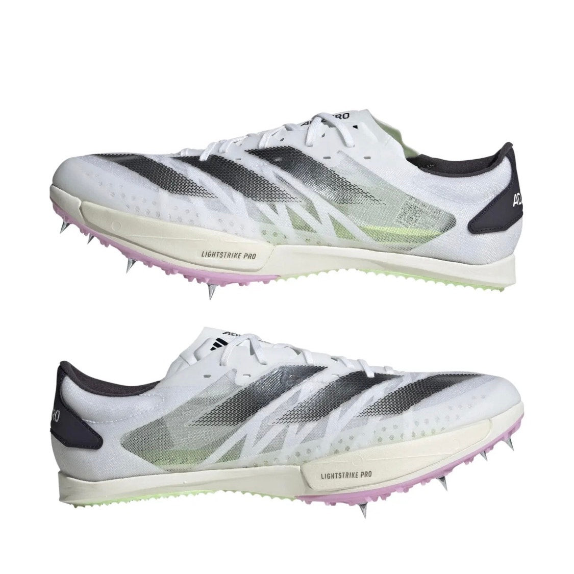 Adidas Adizero Ambition Track Sz 12 Men / 13W White Volt Sprint Running