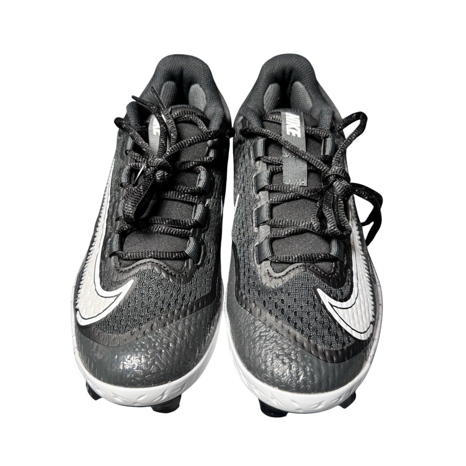 Nike Alpha Huarache Elite 4 MCS Baseball Cleat Black White FD6221-003 Sz 15
