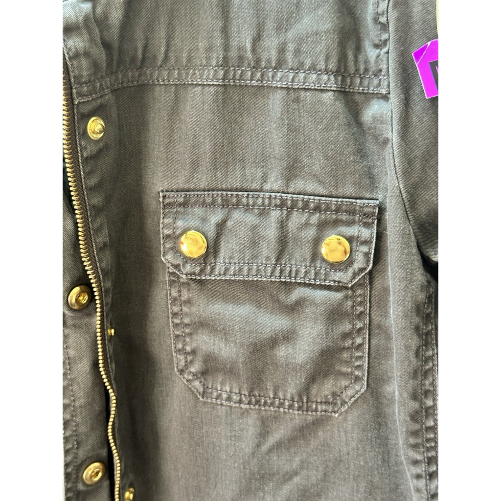 J. Crew Women's Downtown Field Jacket In Green Gold Size M Medium