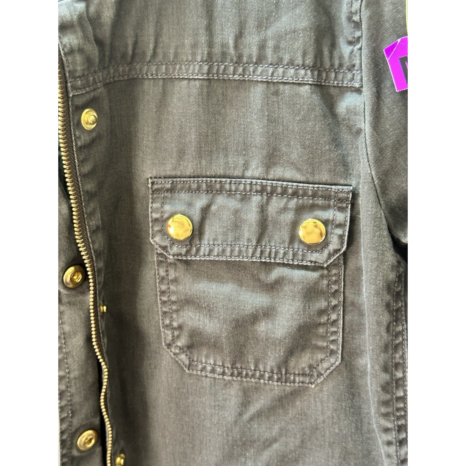 J. Crew Women's Downtown Field Jacket In Green Gold Size M Medium