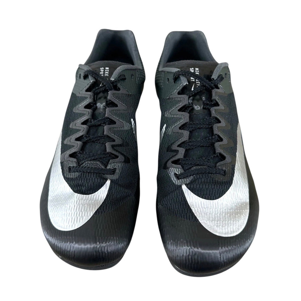 Nike Zoom Rival Men Sprint Track And Field Black Metallic Silver 8.5 DC8753-001