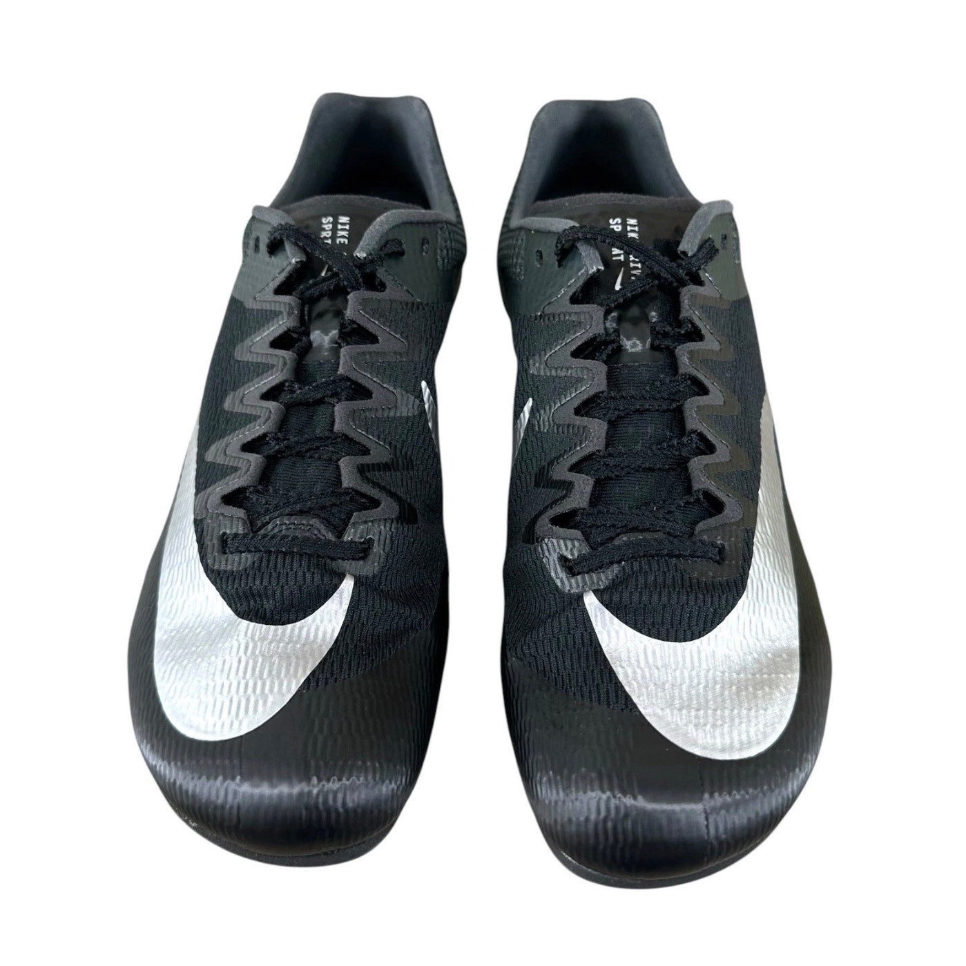 Nike Zoom Rival Men Sprint Track And Field Black Metallic Silver 8.5 DC8753-001