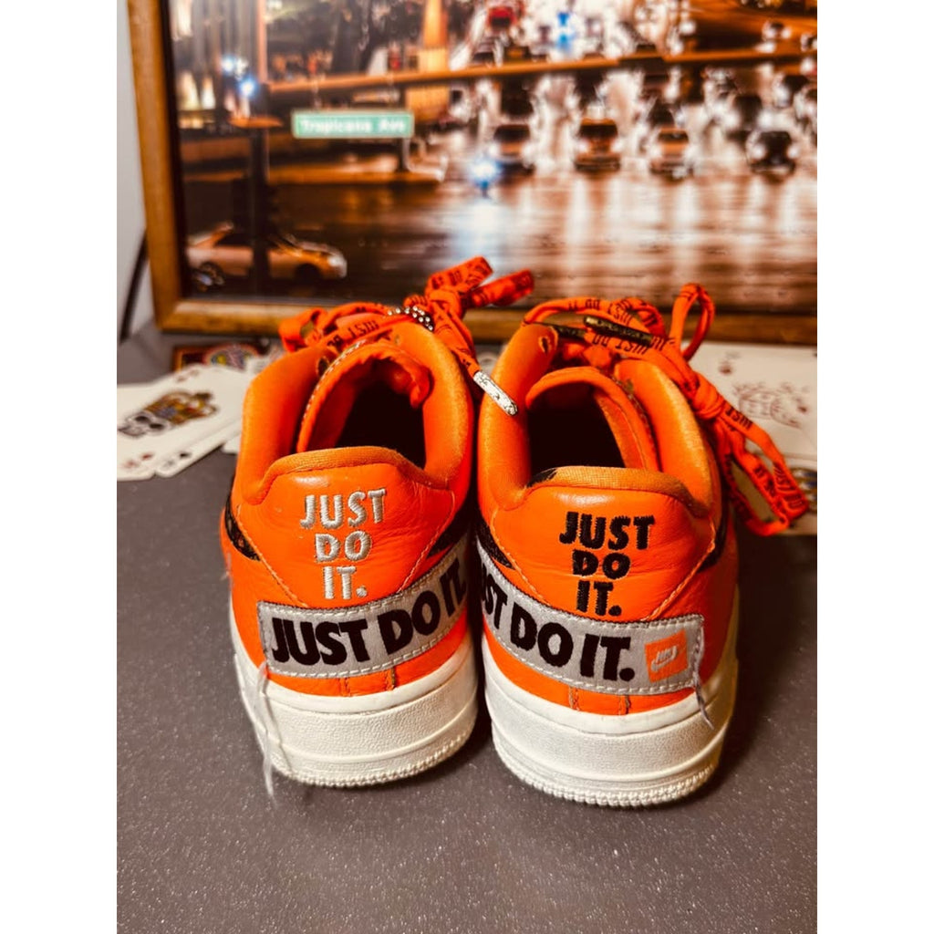Nike Air Force 1 Low GS Just Do It Total Orange Black AO3977-800 Youth 5.5Y / Women’s 7