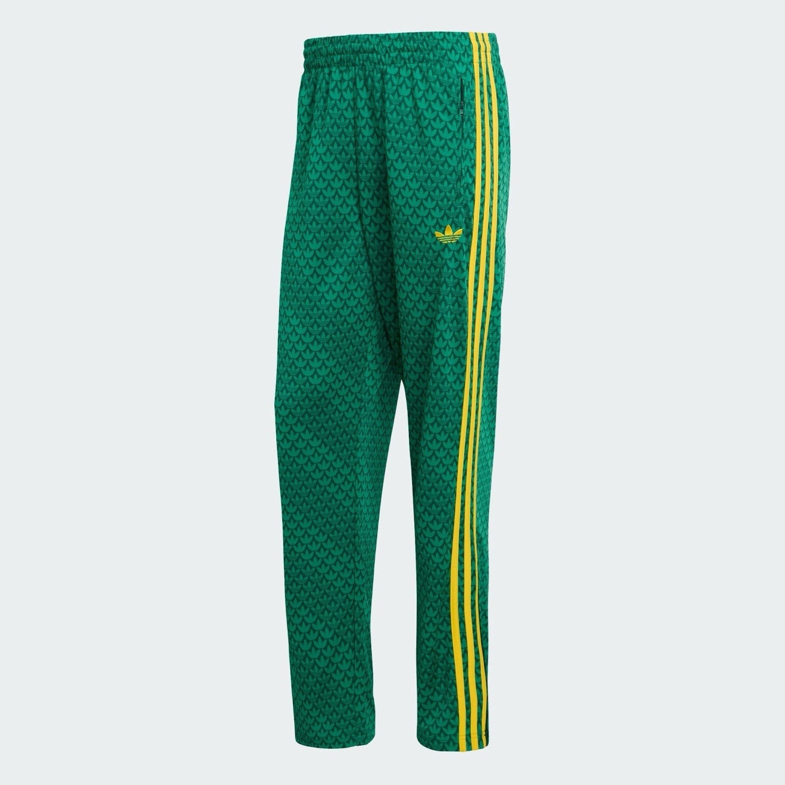 adidas Originals Firebird Loose Monogram Track Pants Men XL Green Yellow KD0396