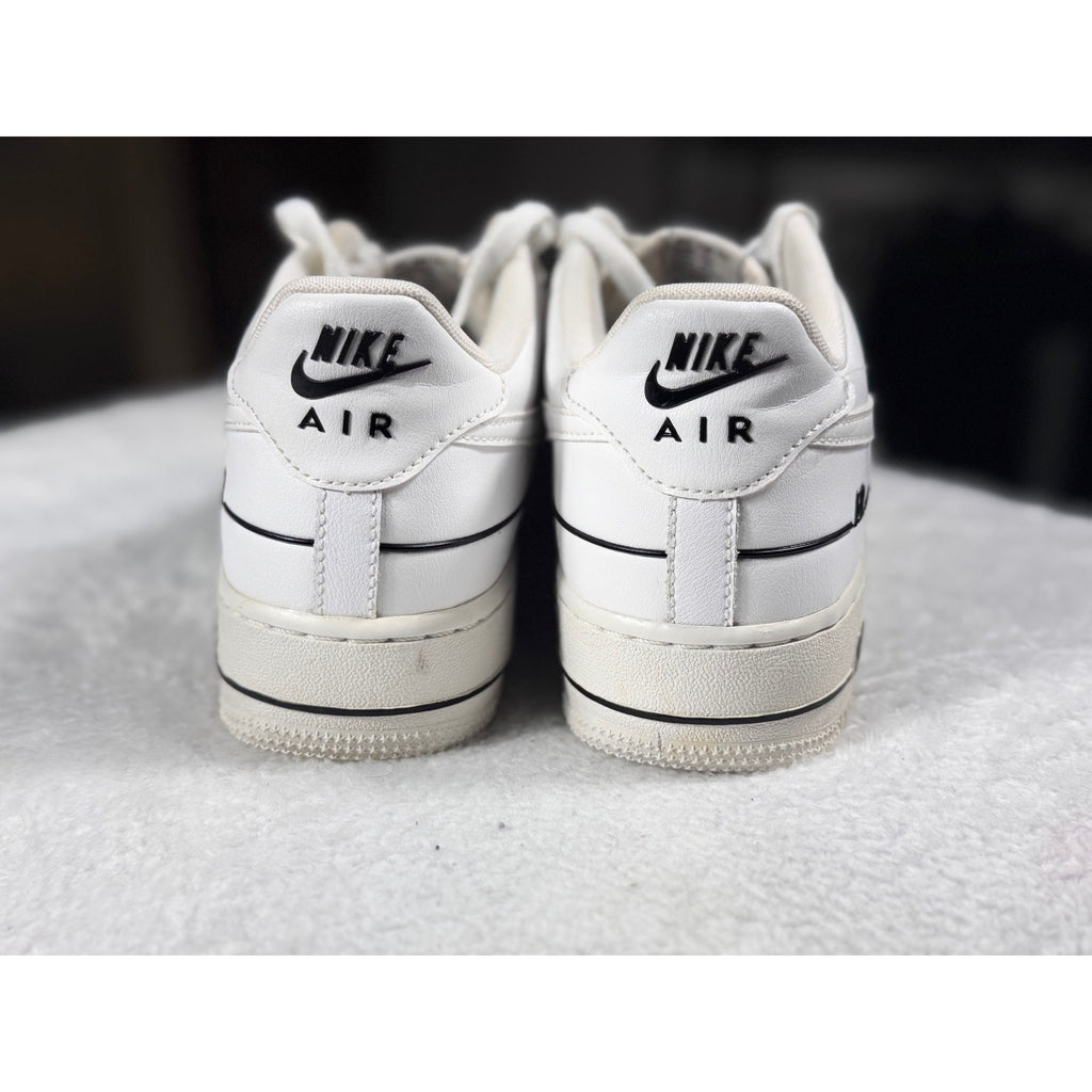 Nike Air Force 1 Low White Black Outline CJ4092-100 Youth Sz 7Y Men 7 Women 8.5