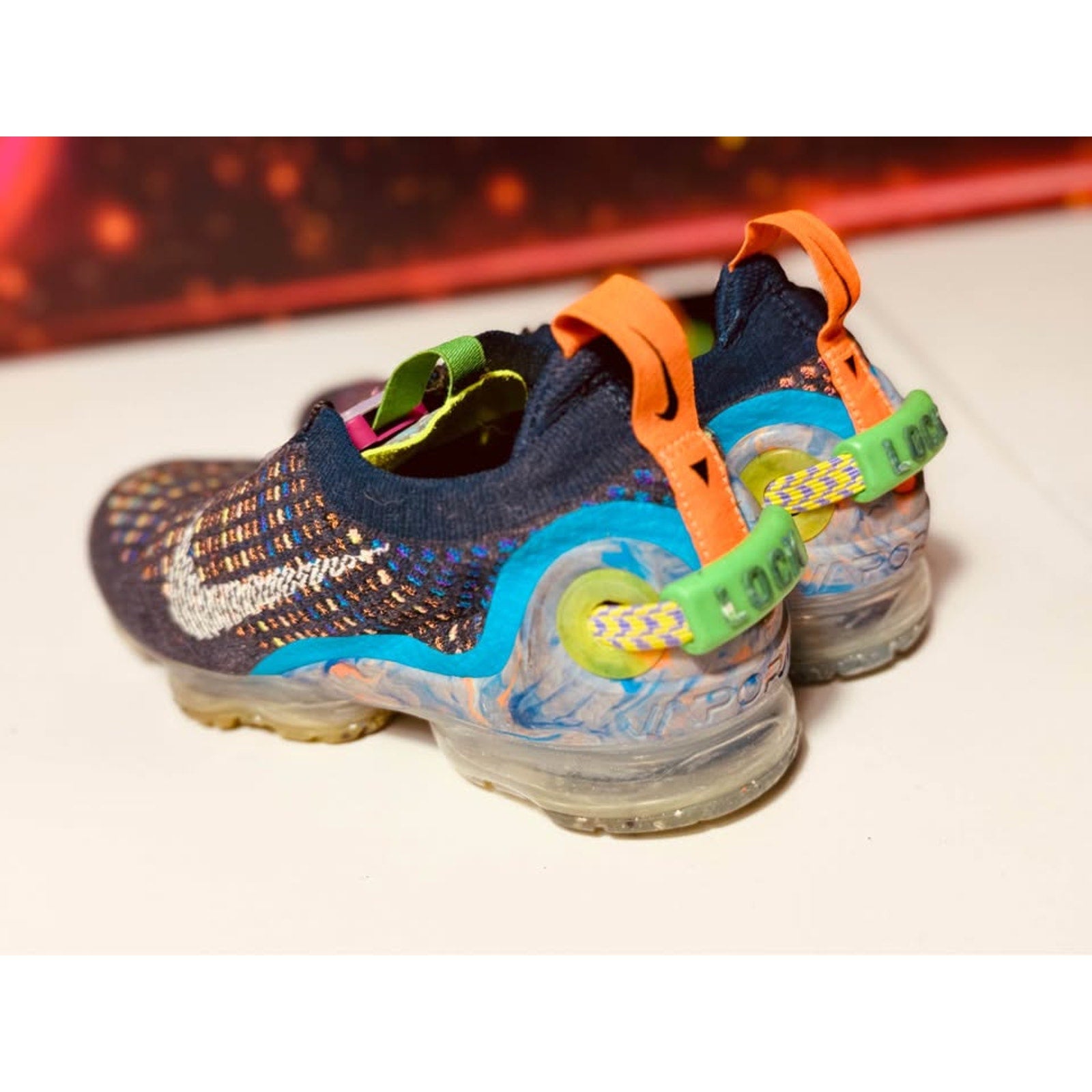 Nike Air VaporMax 2020 Flyknit Deep Royal Blue Multi Women’s sz 9 CJ6741-400