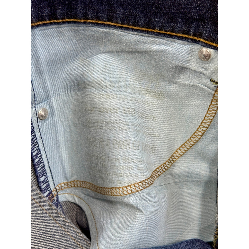 Levi’s 541 Athletic Taper Stretch Jeans Men’s 34x34 Dark Wash Denim Y2K Pressed