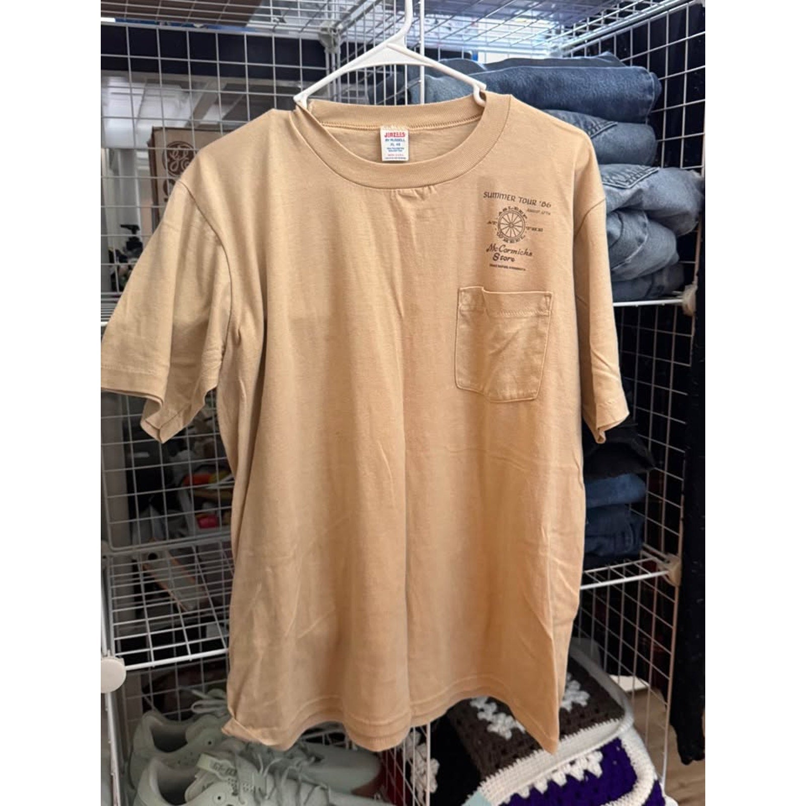 Vintage 1986 McCormicks Store Summer Tour T Shirt XL 46 Single Stitch USA