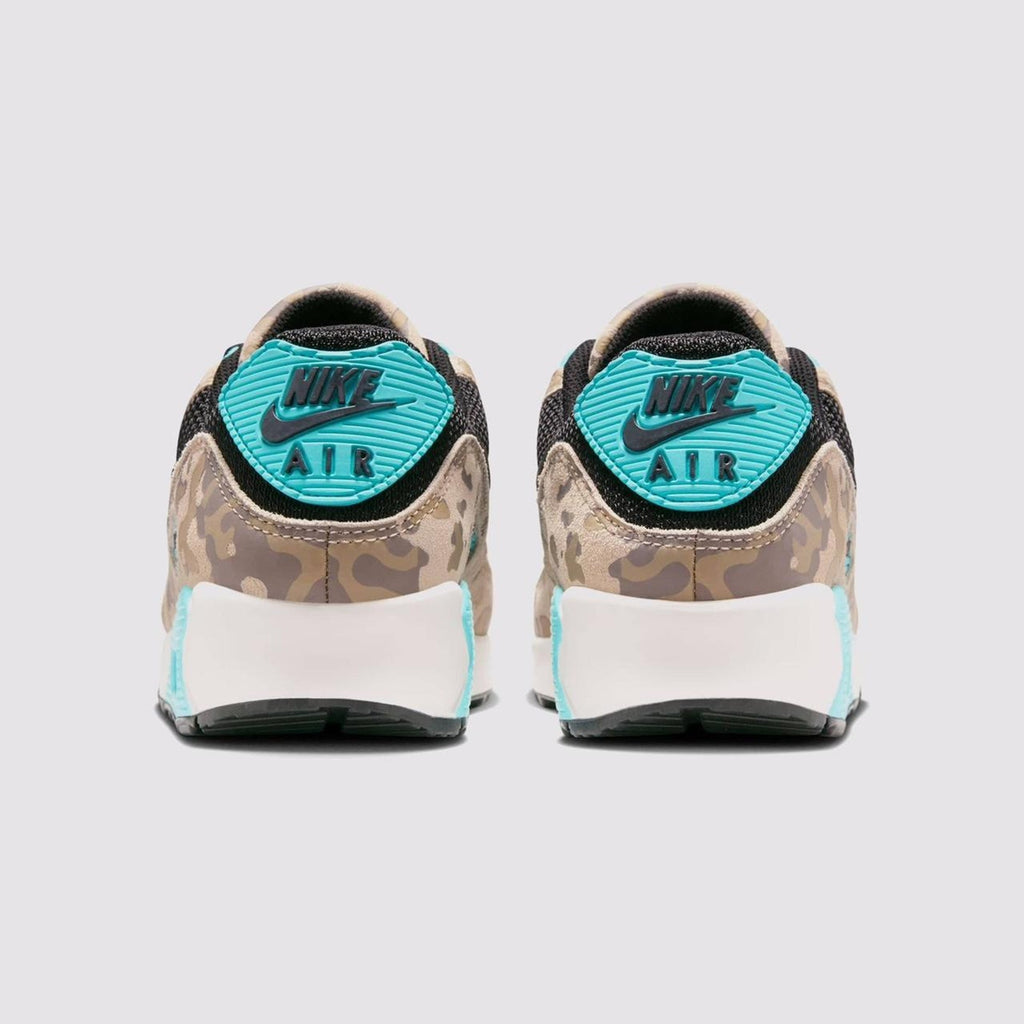 Nike Air Max 90 GS Camo Teal Black Tan IF3092-100 Youth Size 6Y Women's 7.5 - 8