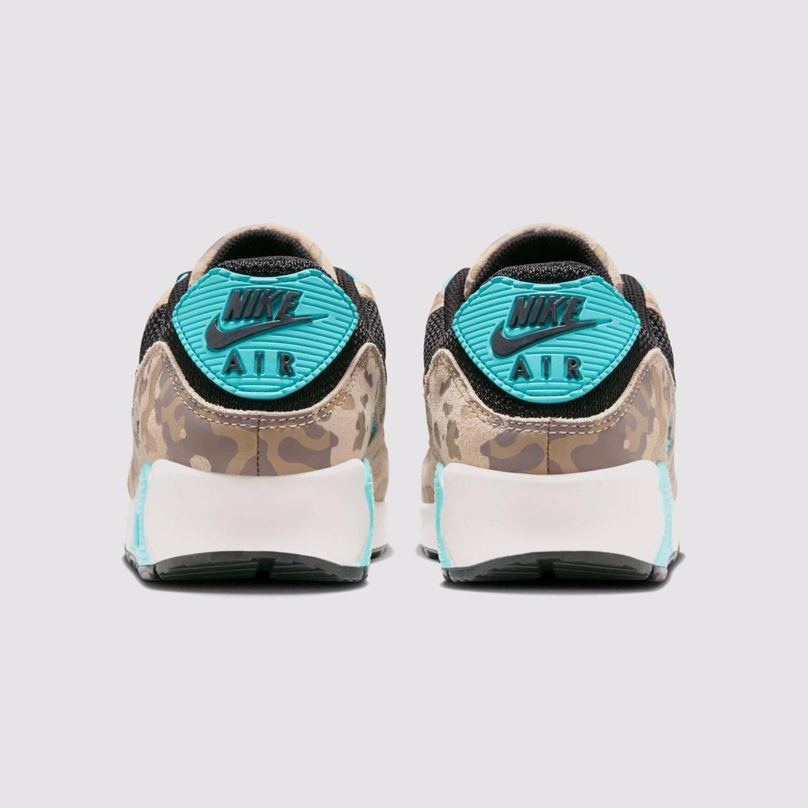 Nike Air Max 90 GS Camo Teal Black Tan IF3092-100 Youth Size 6Y Women's 7.5 - 8