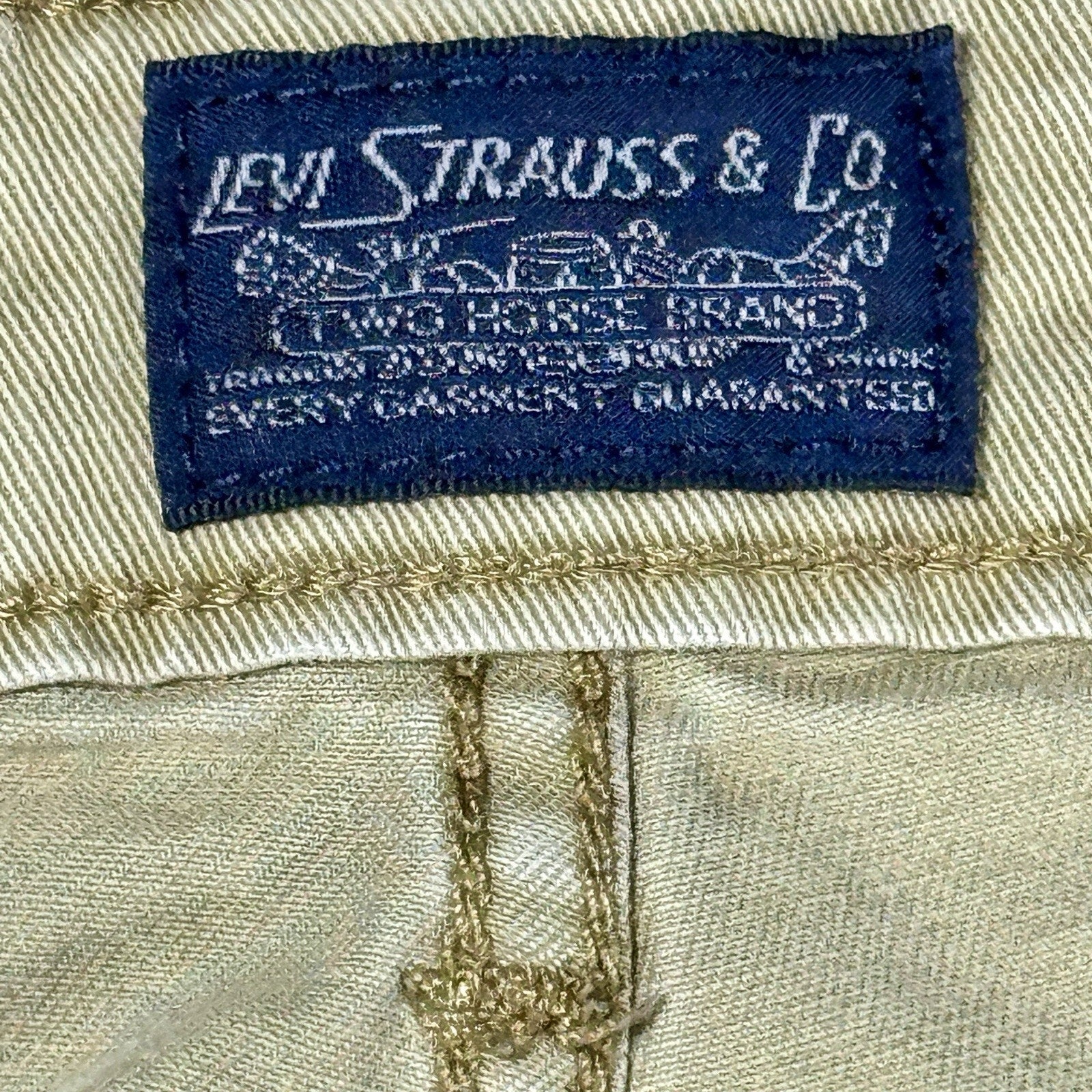 Levi's Cargo Pants Men's 34x30 Khaki Beige Utility Military Tactical Hiking Y2K