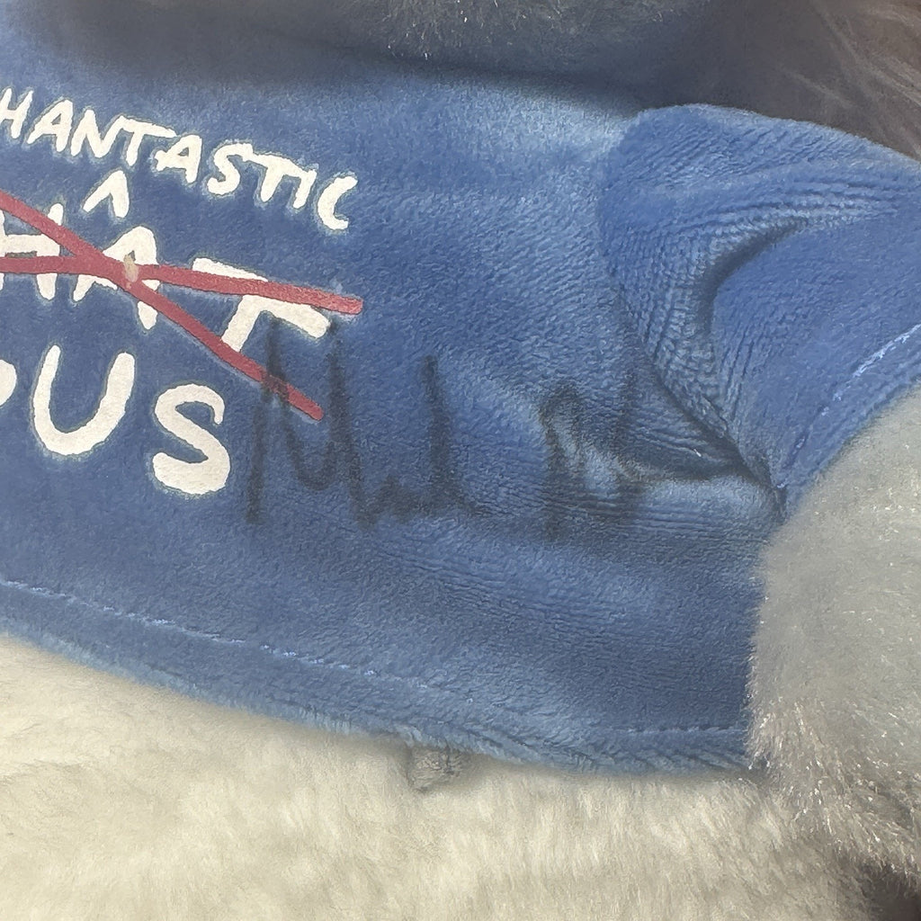Signed Mark Rober CrunchLabs Phantastic Gus Phat Gus Squirrel Plush Rare Auto