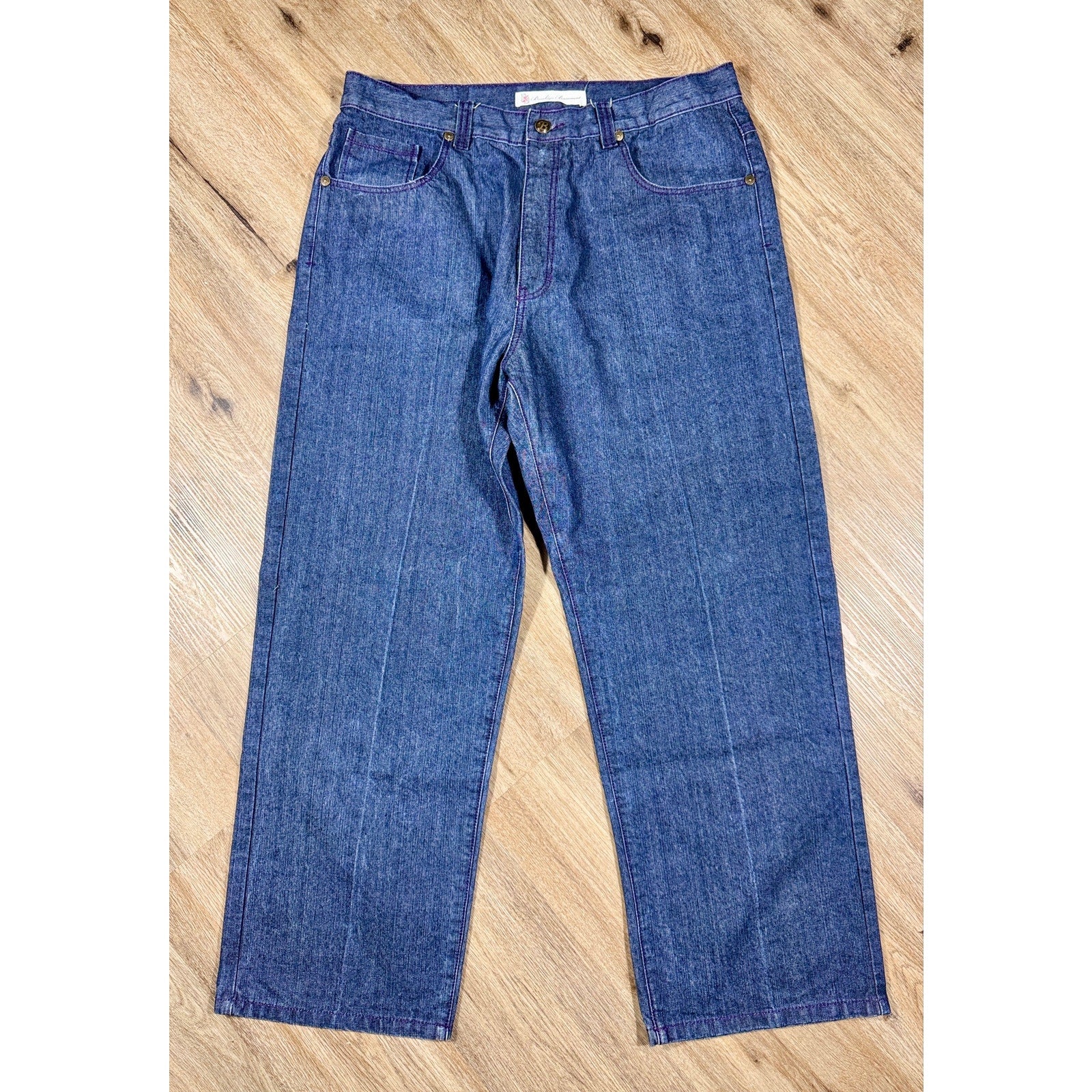 Brooklyn Basement Wide Leg Baggy Jeans Men’s 40x32 Dark Wash Y2K Skater Hip Hop