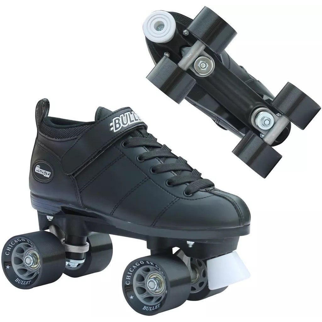 Chicago Skates Bullet Roller Skates Youth Boys Sz 2 Women’s 4 Quad Speed Skates