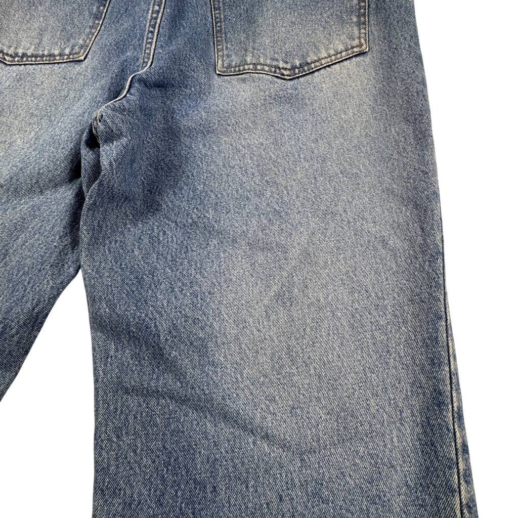 Maccoy Jeans Collection Mens 38x28 Baggy Wide Leg Y2K Skater Blue Denim 90s