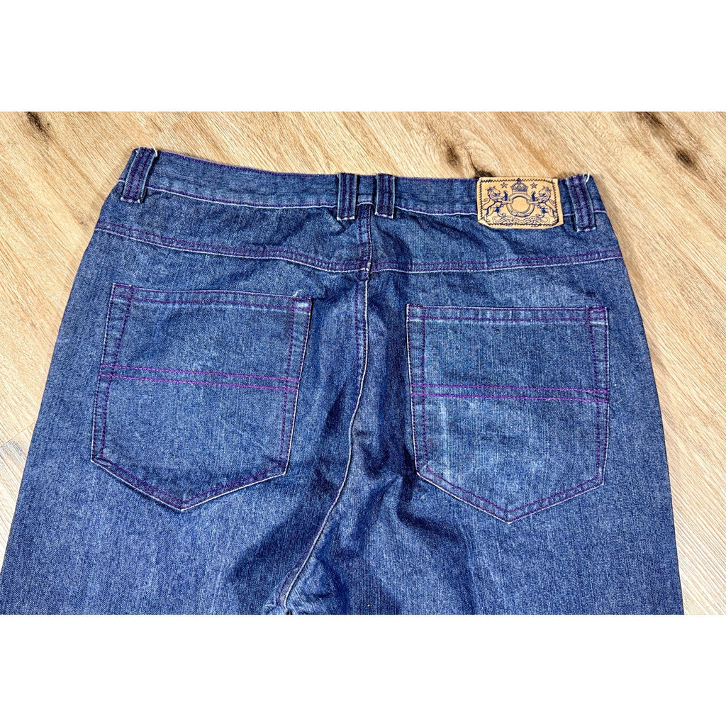 Brooklyn Basement Wide Leg Baggy Jeans Men’s 40x32 Dark Wash Y2K Skater Hip Hop