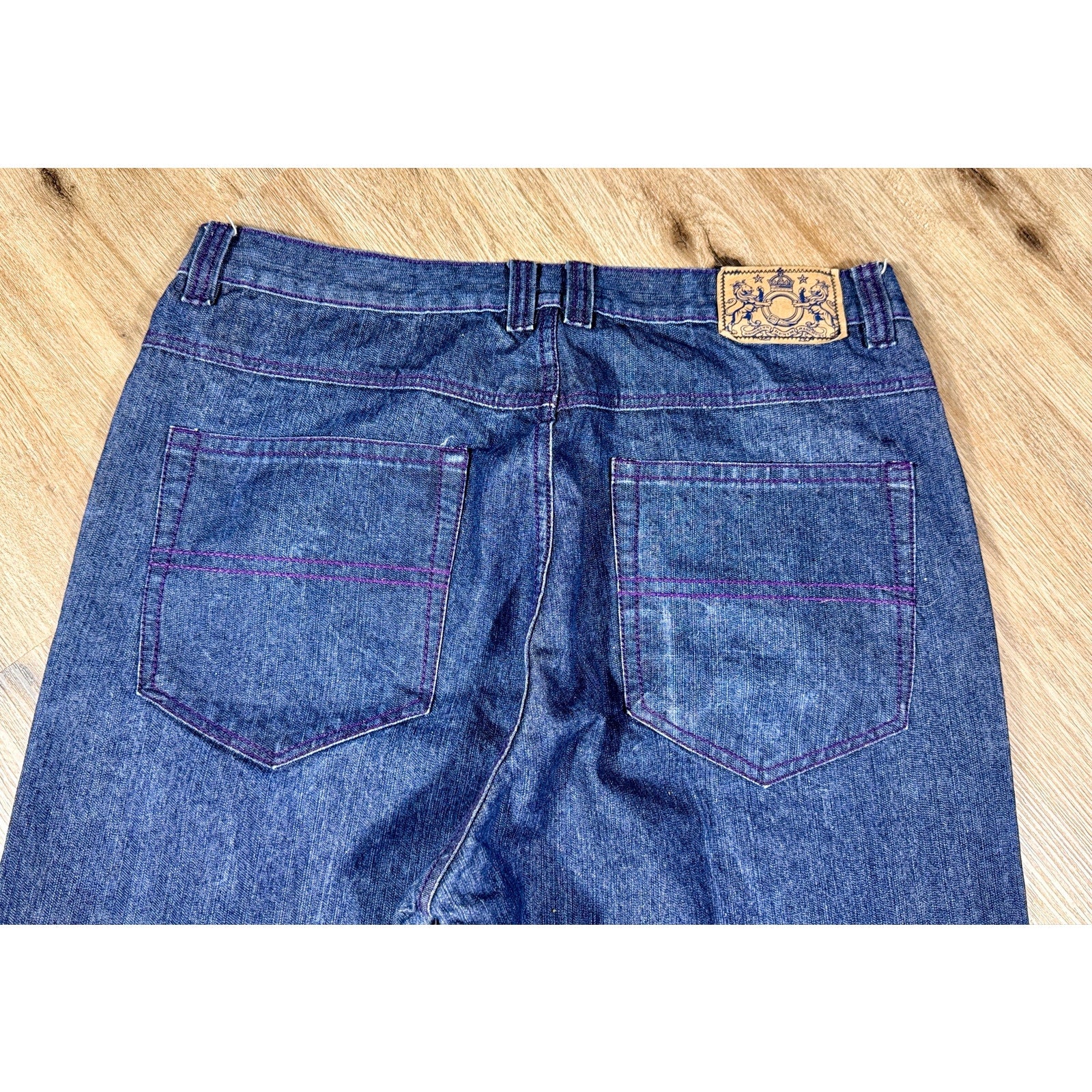 Brooklyn Basement Wide Leg Baggy Jeans Men’s 40x32 Dark Wash Y2K Skater Hip Hop