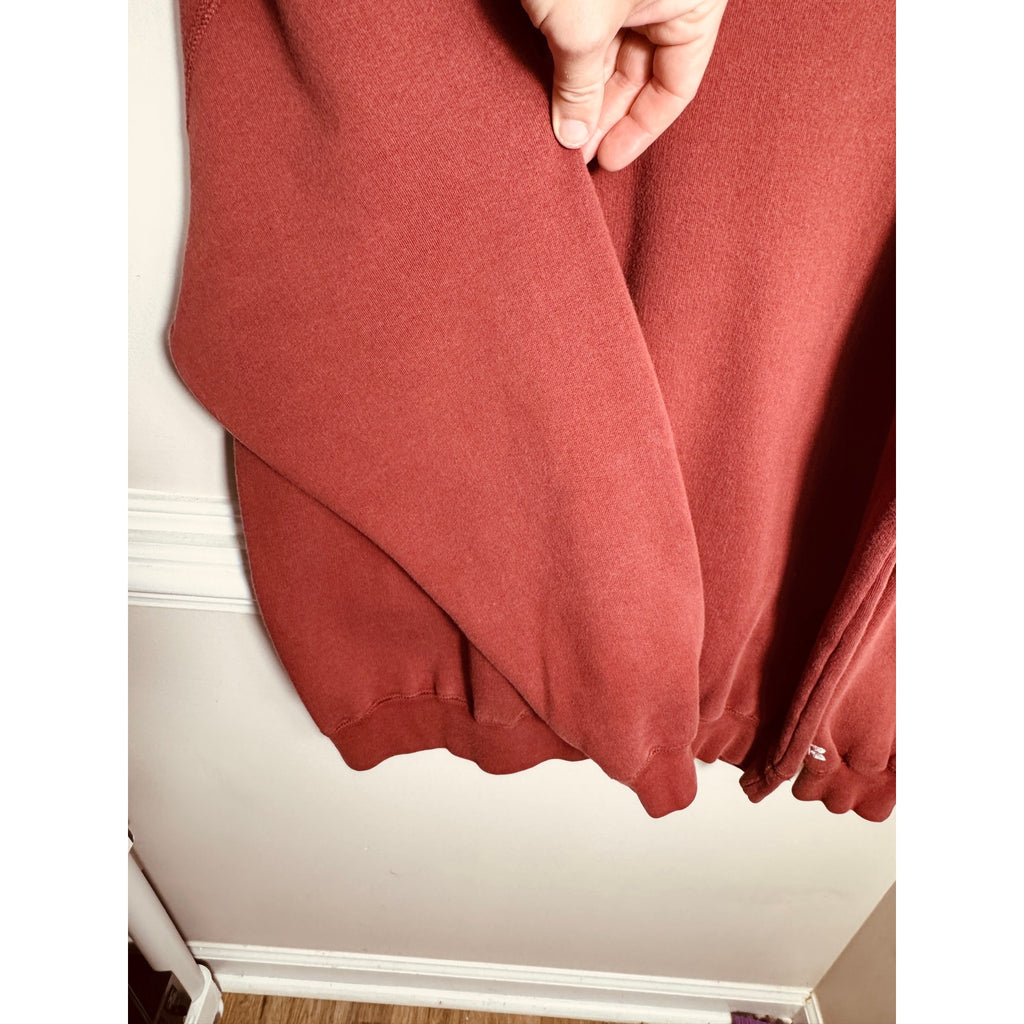 Vintage Russell Athletic Pro Cotton Crewneck Sweatshirt Faded Red Made USA Sz M
