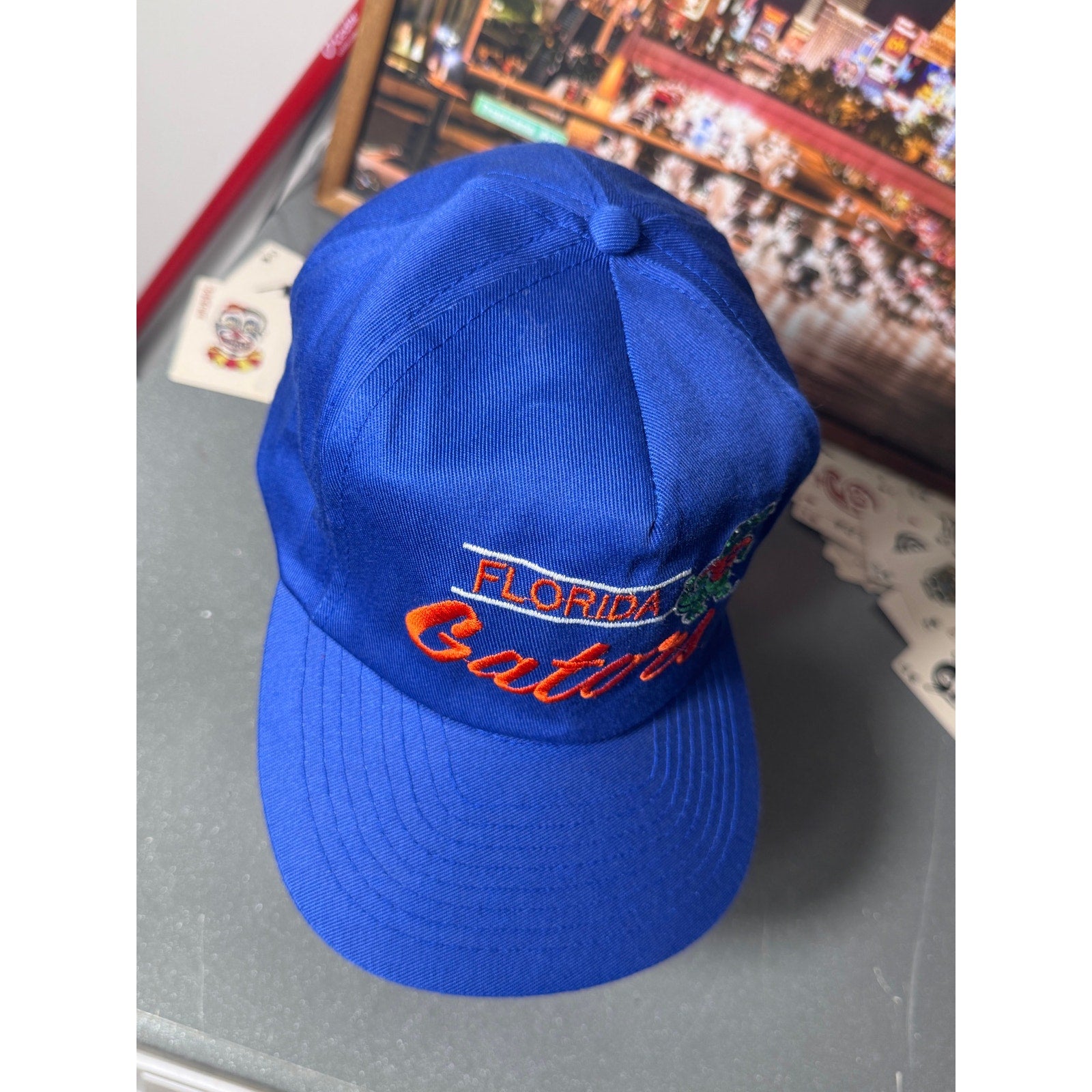 Vintage Florida Gators ANNCO Snapback Hat 90s NCAA Albert Logo Made Taiwan Blue