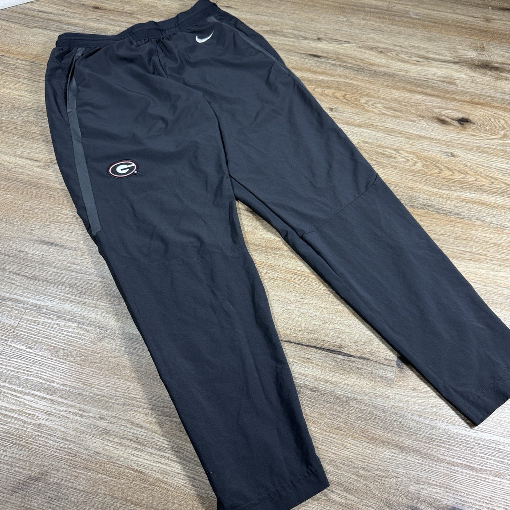 Nike Dri-FIT Georgia Bulldogs Team Sideline Pants Men's Large Black NCAA UGA Zip