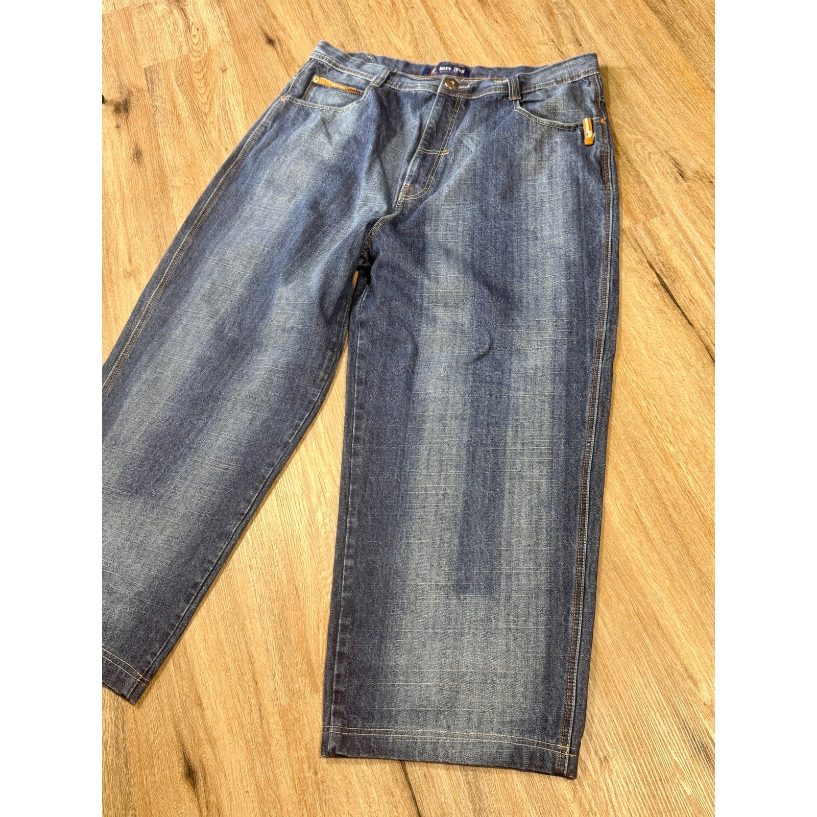 Y2K Bare Fox Urbanfolks Baggy Wide Leg Skater Jeans Men’s 42 x 32 JNCO Style