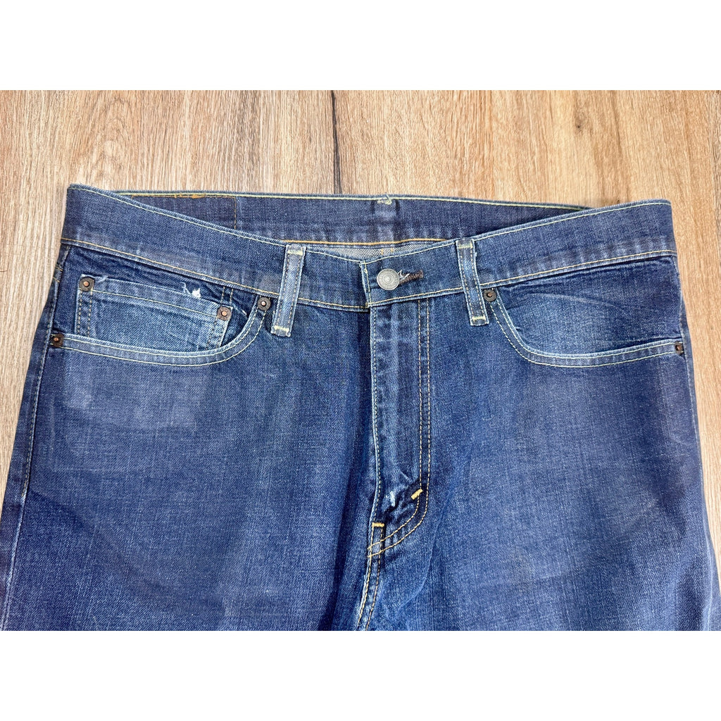 Levi’s 541 Athletic Taper Stretch Jeans Men’s 34x34 Dark Wash Denim Y2K Pressed