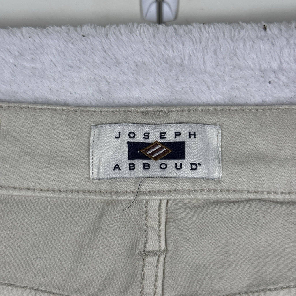 Joseph Abboud Classic Fit Sateen Pants Men’s 40 x 30 Cotton Stretch Stone Beige