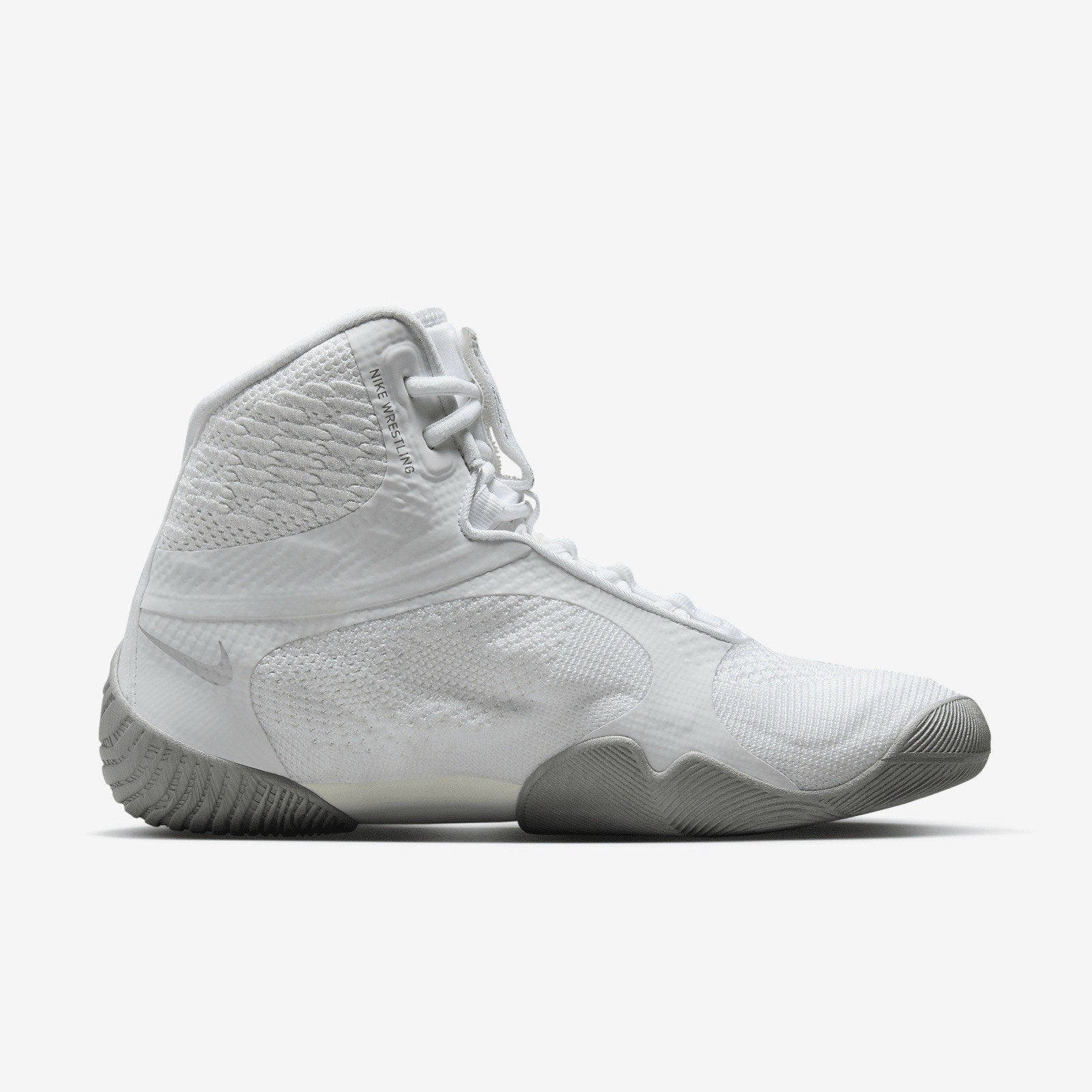 Nike Tawa Wrestling Shoes CI2952-100 White Metallic Silver Flyknit Men’s 11 New