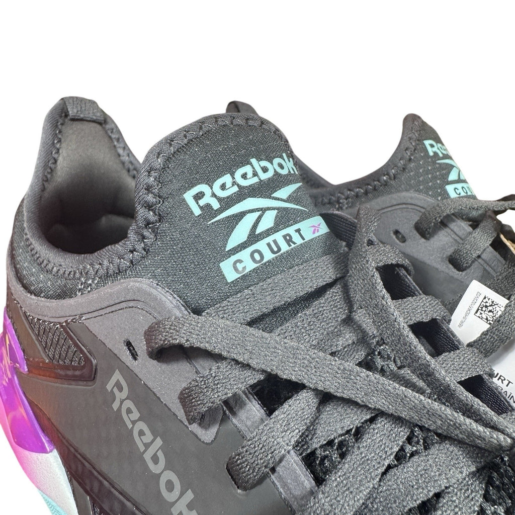 Reebok Nano Court Pickleball Tennis Shoes Grey Purple Aqua 100212266 M10 W11.5
