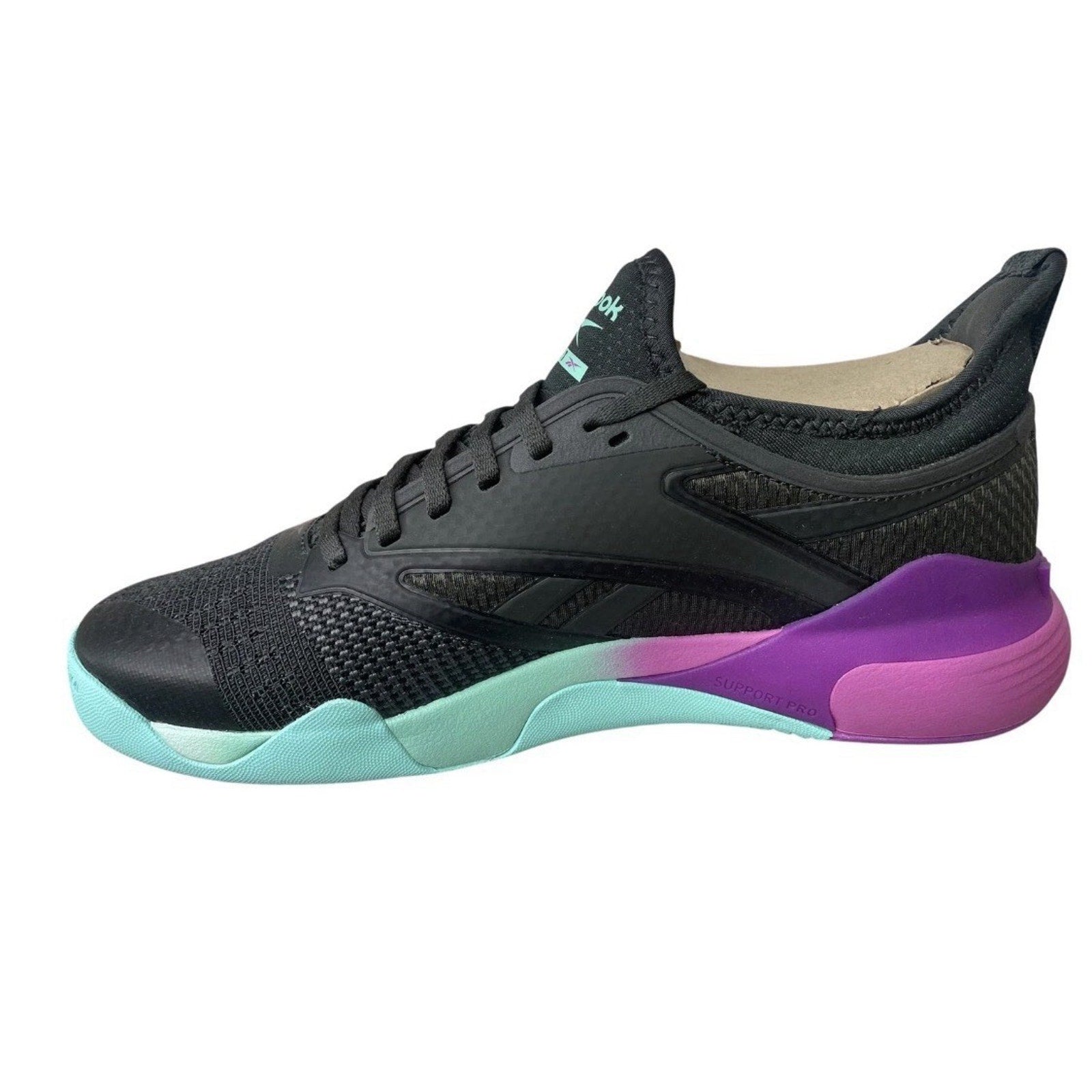 Reebok Sneaker Training 100212266 Nano Court Grey Purple Aqua Men’s 9 Women 10.5