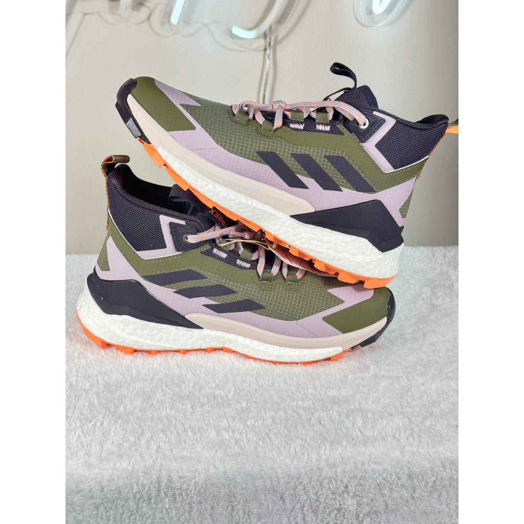 Terrex Free Hiker 2 GTX Green Boost Trail Hiking Shoes IH3531 Women’s 7 Men 5.5