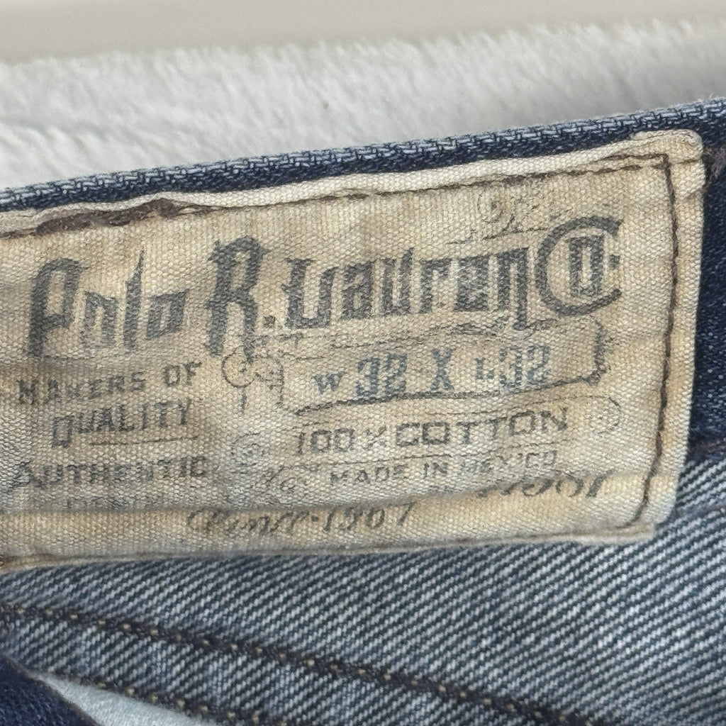 Vintage Polo Ralph Lauren Classic 67 Jeans Mens 32 x 32 Bootcut Split Hem Y2K