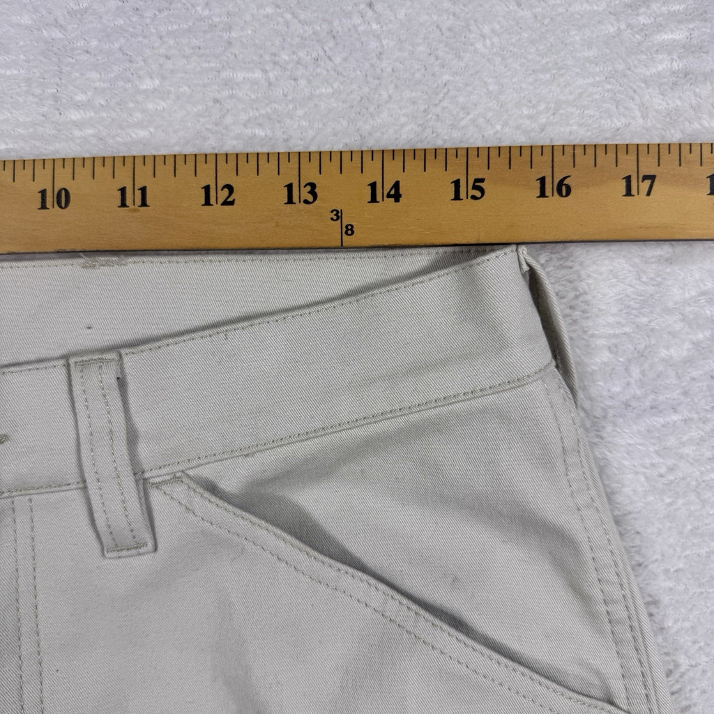 Factory Sample Carpenter Utility Pants Mens 32 Peached Stretch Twill Workwear