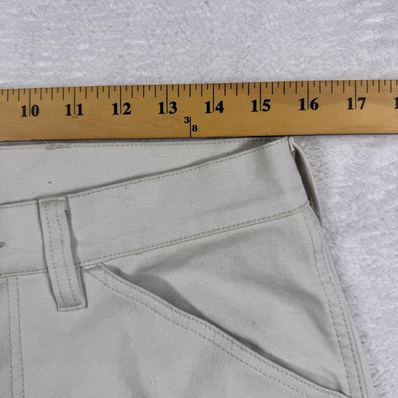 Factory Sample Carpenter Utility Pants Mens 32 Peached Stretch Twill Workwear