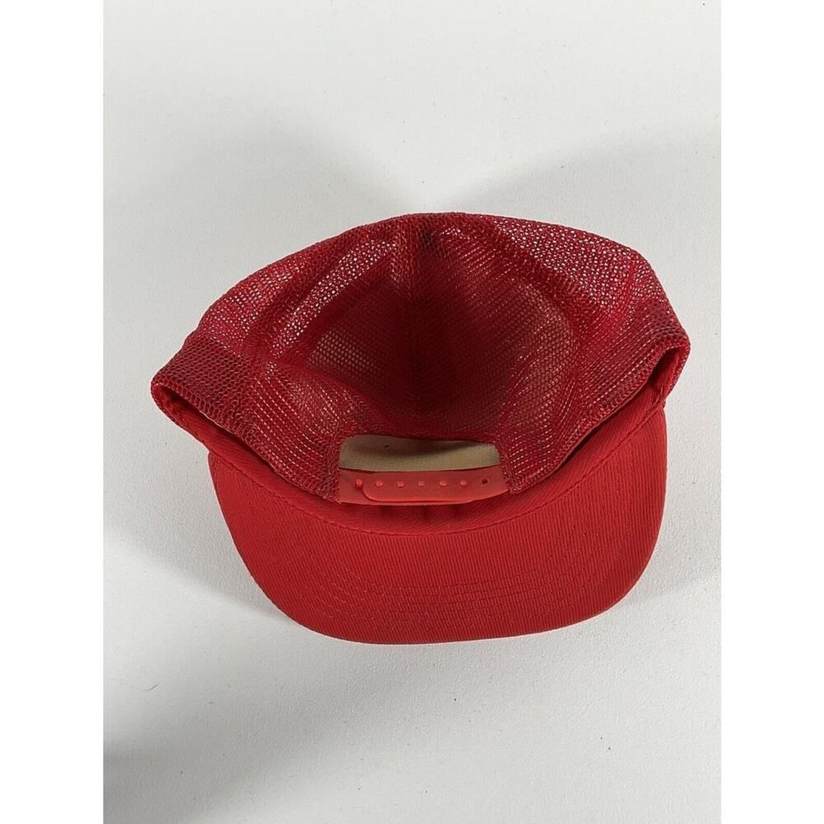 Vintage BBA TOUR Red And Gold Mesh Snapback Trucker Hat Cap Bowling 1970s