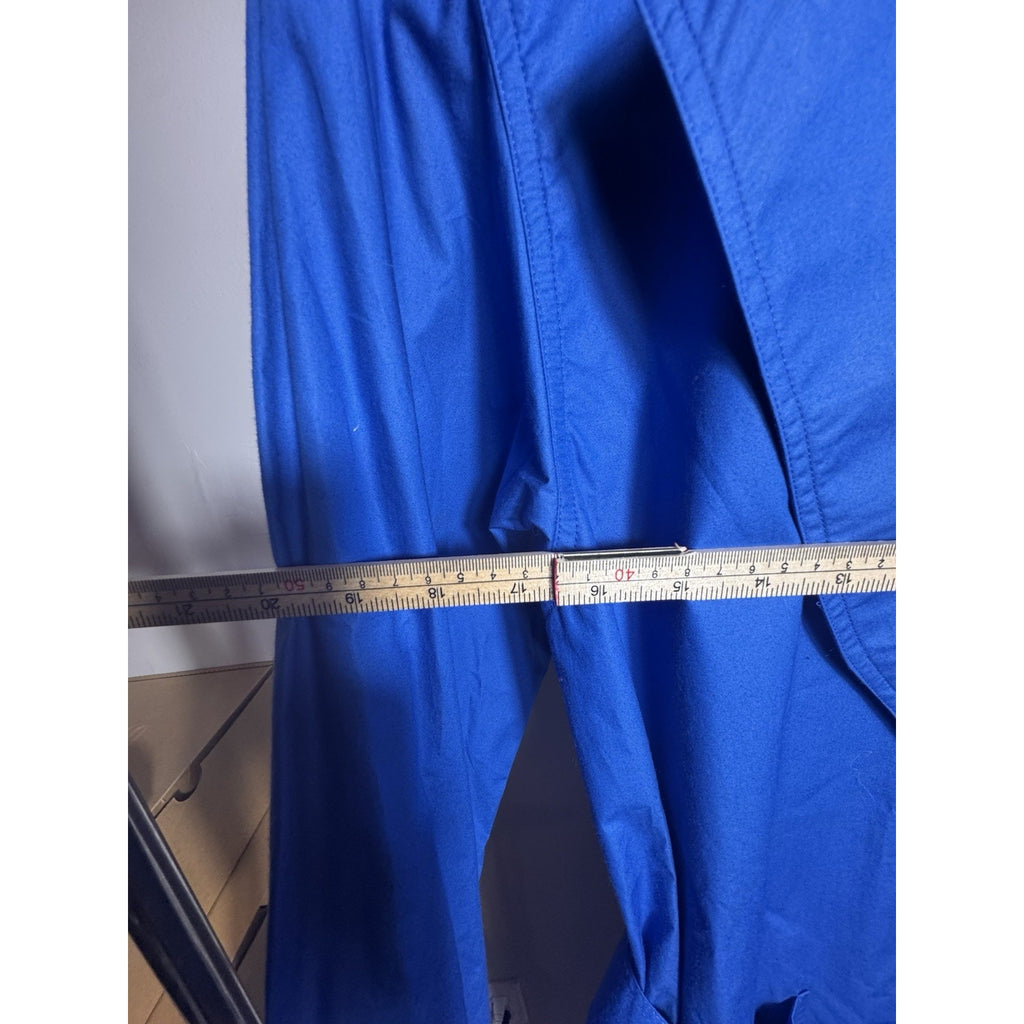 Vtg Doncaster Blue Trench Coat Belted Lightweight Long Jacket Women’s Small-Med