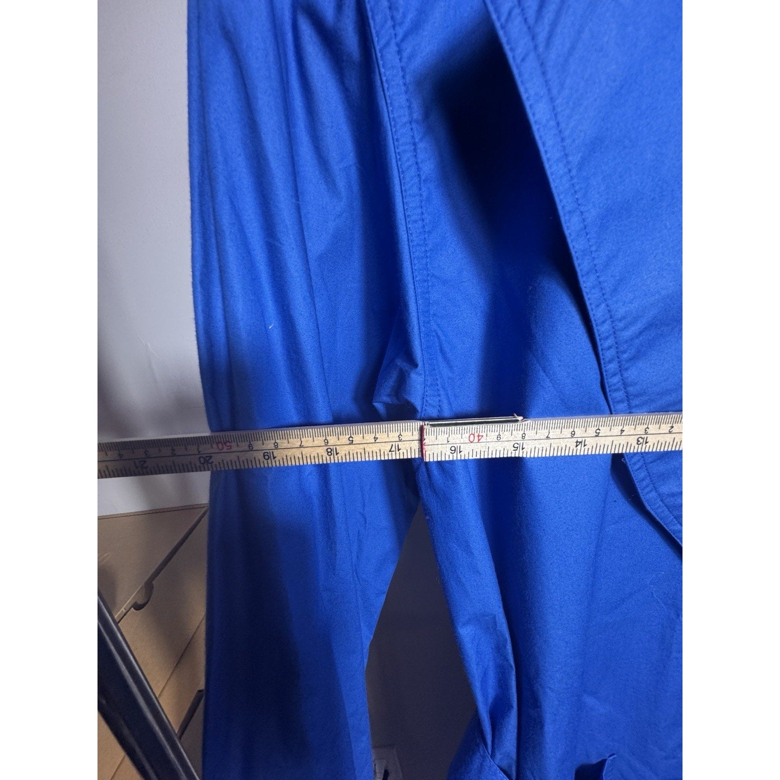 Vtg Doncaster Blue Trench Coat Belted Lightweight Long Jacket Women’s Small-Med
