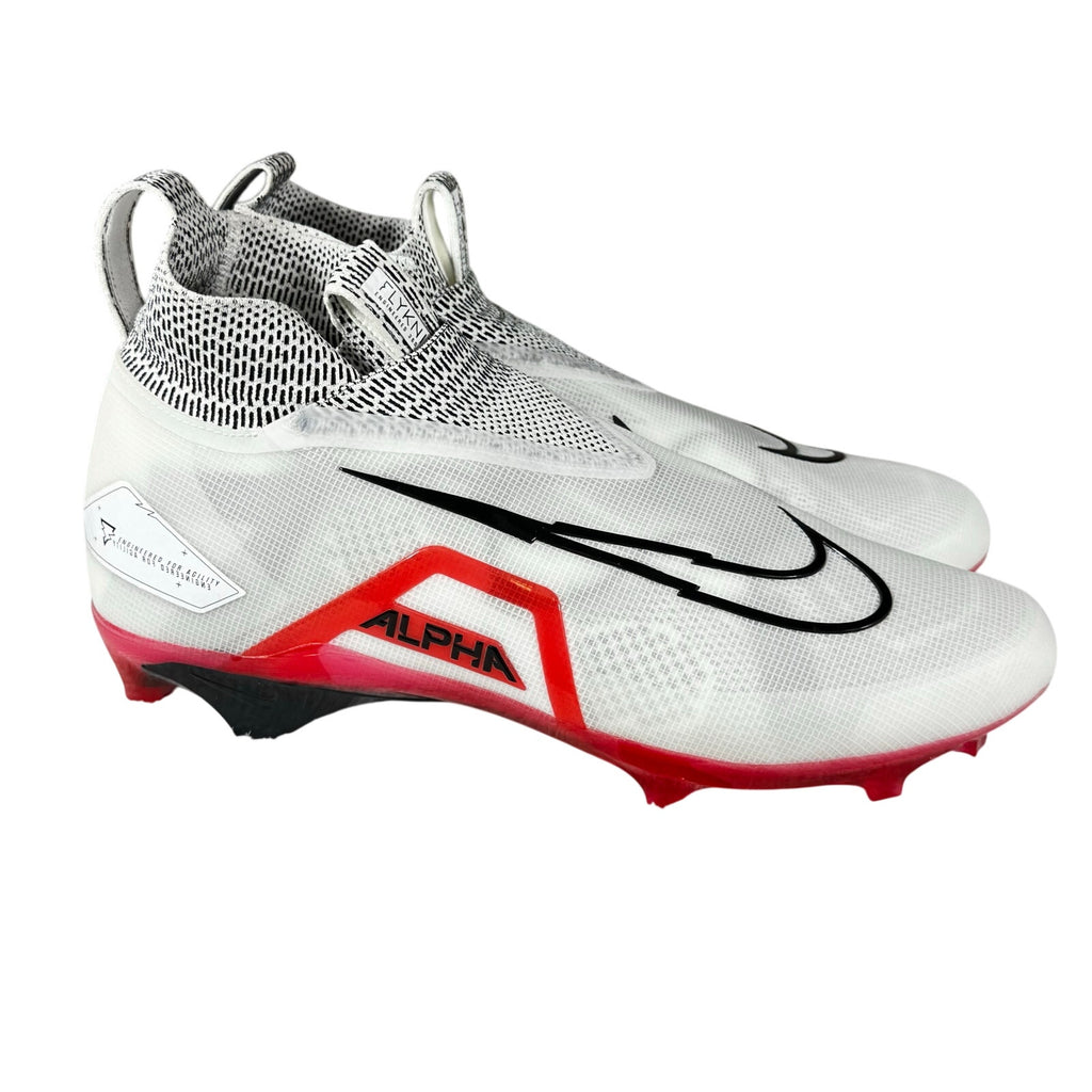 Nike Alpha Menace Elite 3 Football Cleats Mens 16 White Red New