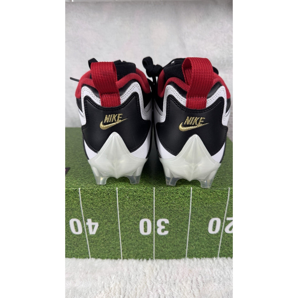 Nike Diamond Turf 93 TD Football Cleats Men’s 9 White Black Red HF5298-100 New