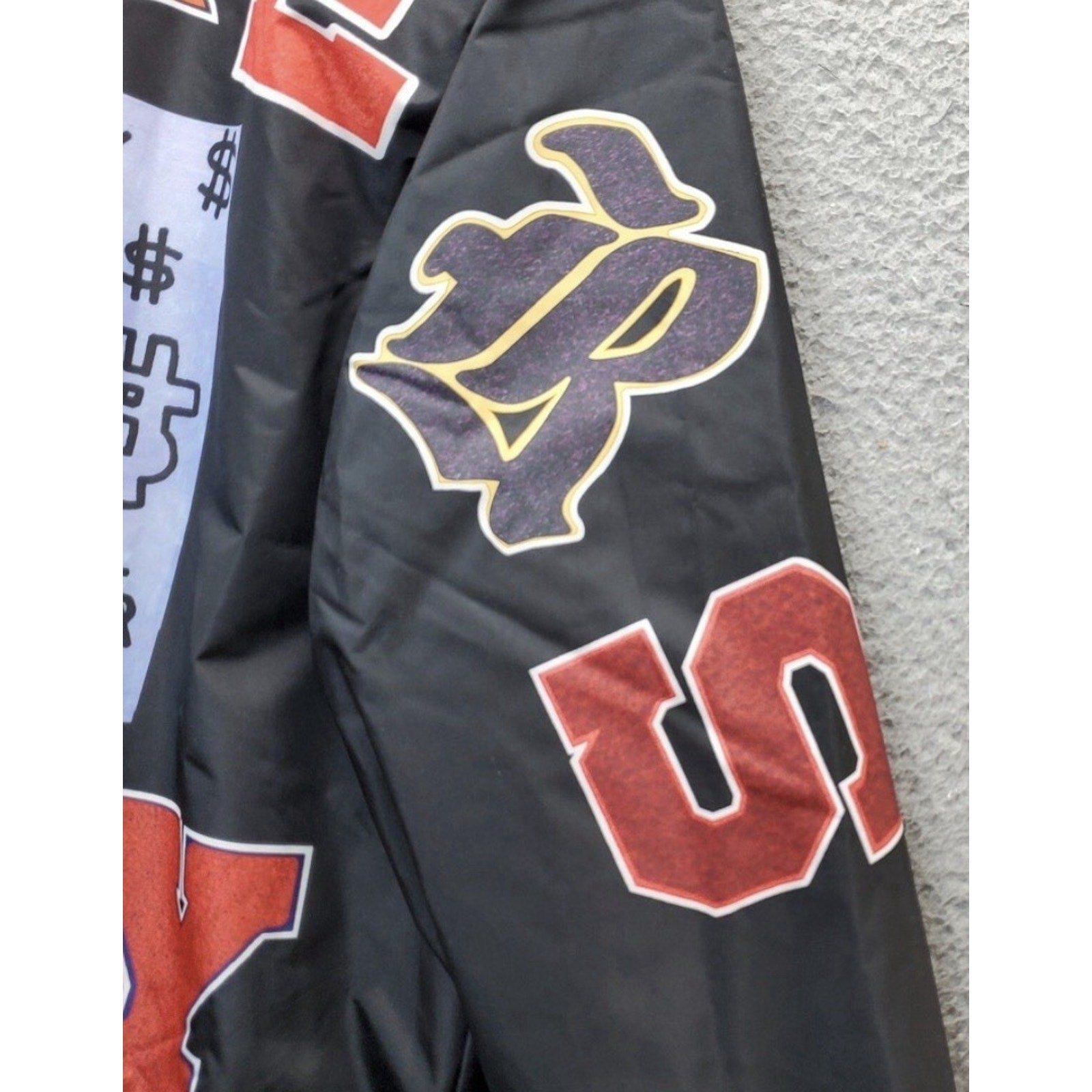 Rare Members Only x Keith Haring Bomber Jacket XL Black Tokyo Pop Andy Mouse NWT