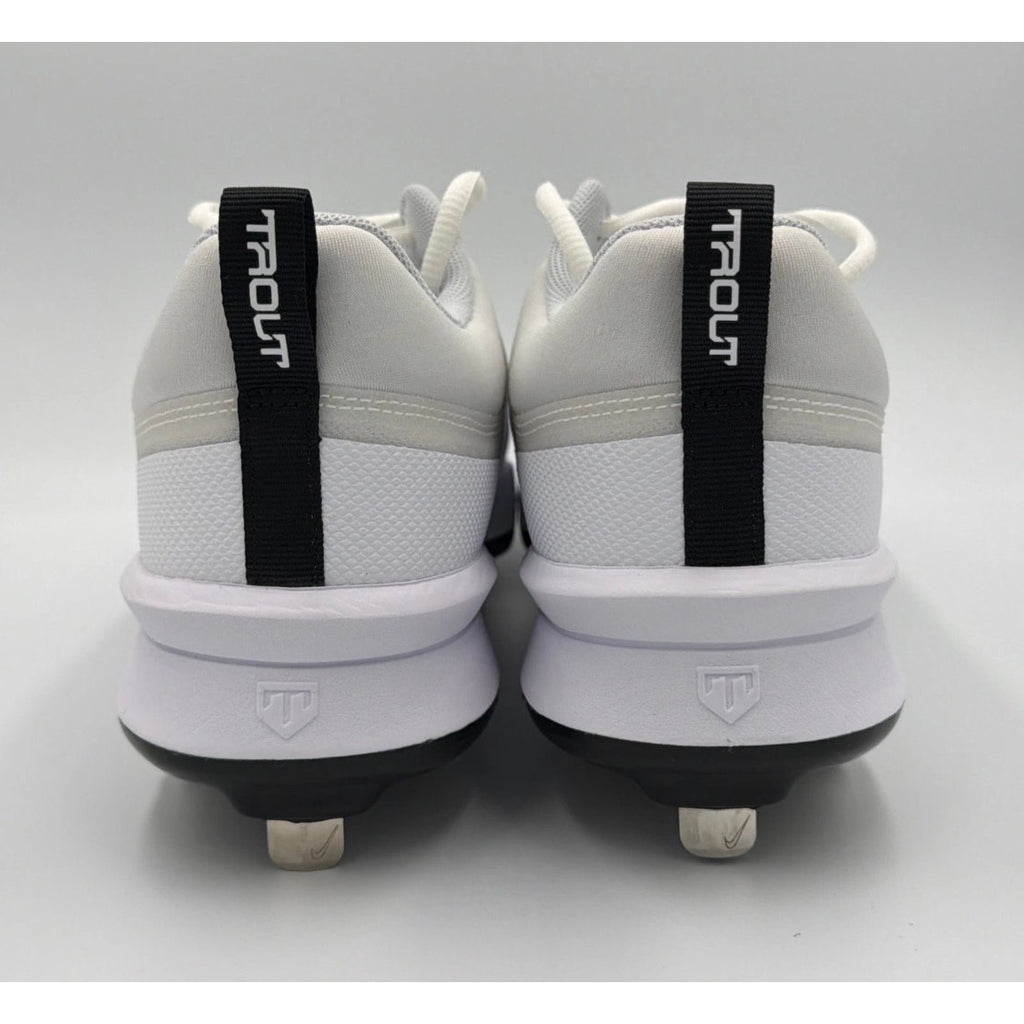 Nike Force Zoom Trout 9 Pro Baseball Cleats White Black FB2907-102 Mens Sz 8 NWT