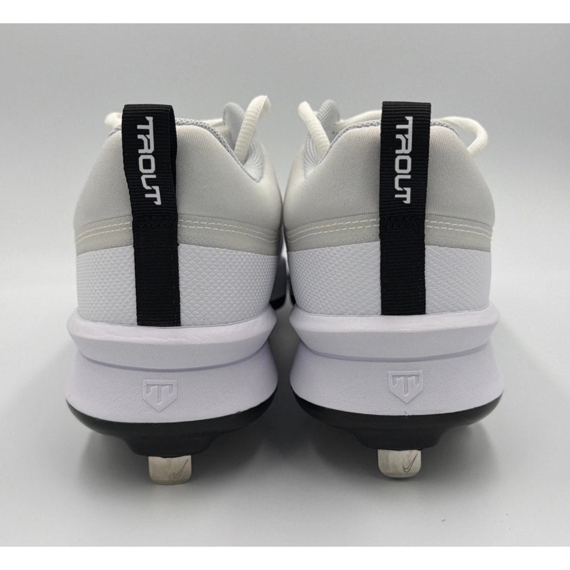 Nike Force Zoom Trout 9 Pro Baseball Cleats White Black FB2907-102 Mens Sz 8 NWT