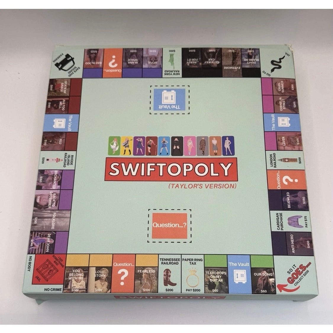 Swiftopoly Taylor’s Version Board Game Complete New Taylor Swift Fan Game