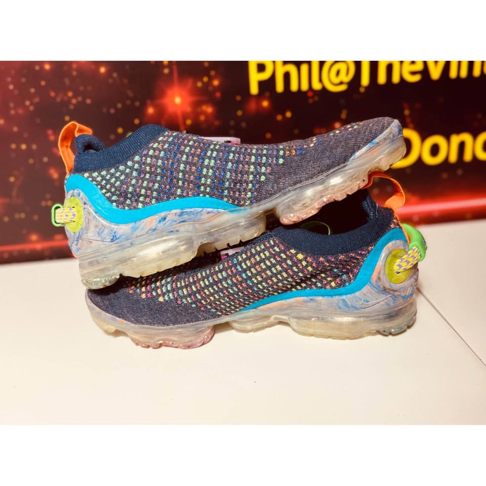 Nike Air VaporMax 2020 Flyknit Deep Royal Blue Multi Women’s sz 9 CJ6741-400